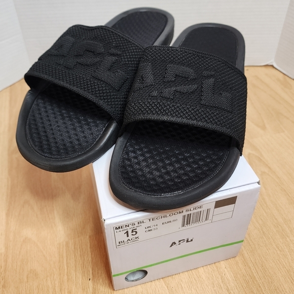 APL Big Logo Black Slides Men\'s Size 15 New. main image 5